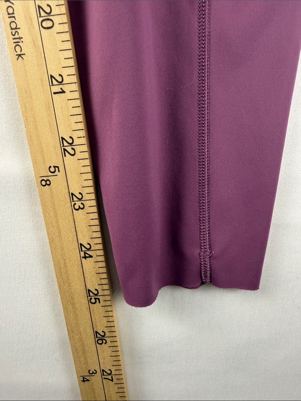 Lululemon Fast & Free 7/8 Tight II *Non-Reflective Nulux 25" Vintage Plum Size 4 - Picture 5 of 12
